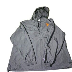Champion Tennessee Volunteers XXL Hooded Windbreaker 1/4 Zip Pullover Jacket UT